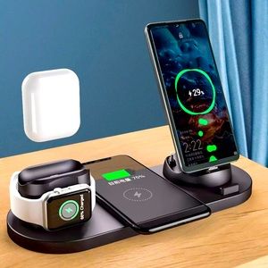 Wireless Charging Station for iPhone, Airpods and Watch ⌚️ 📱
